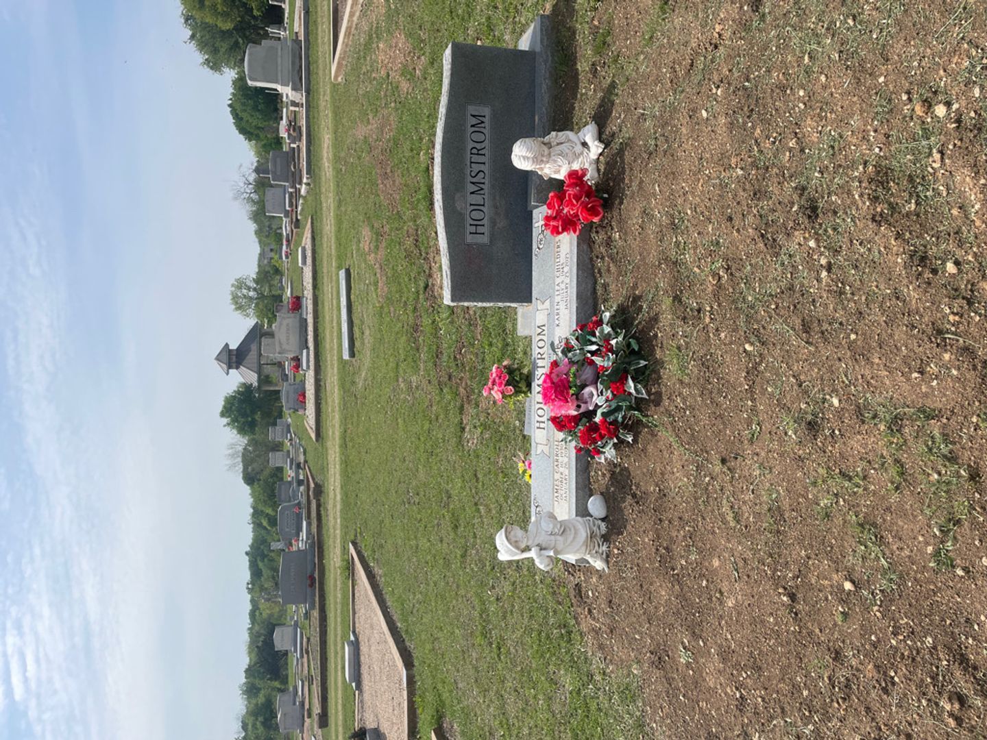 James Carroll Holmstrom's grave. Photo 1
