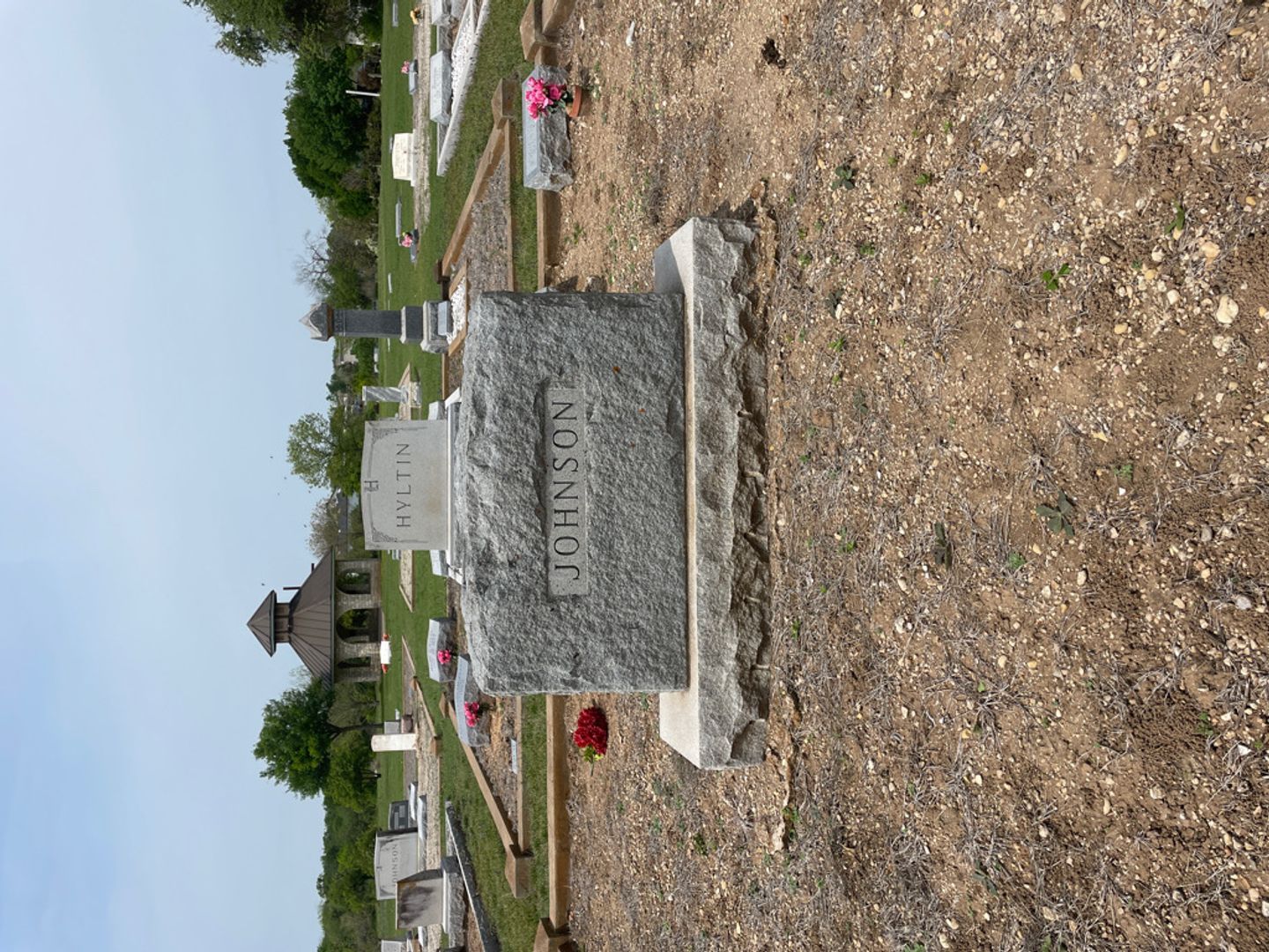 Adolph F. Johnson's grave. Photo 1