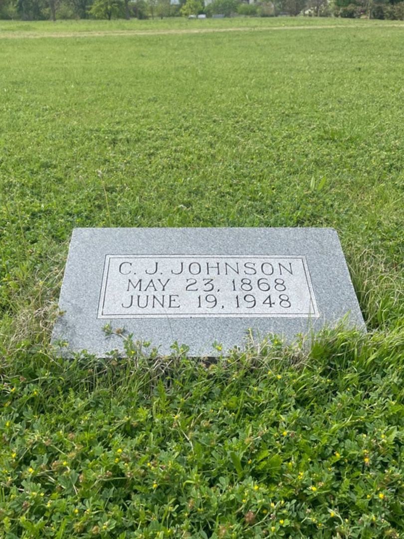 C. J. Johnson's grave. Photo 1